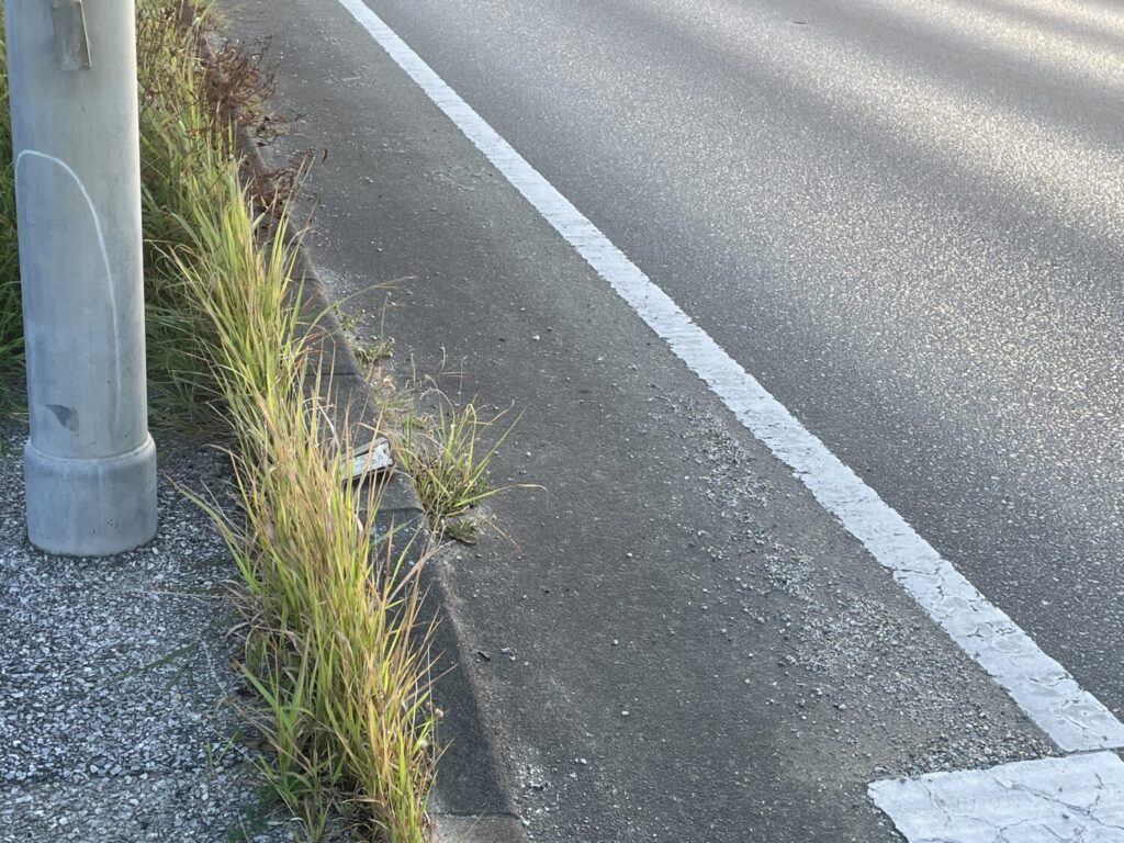 自転車通勤 ルート 小石やガラス区間