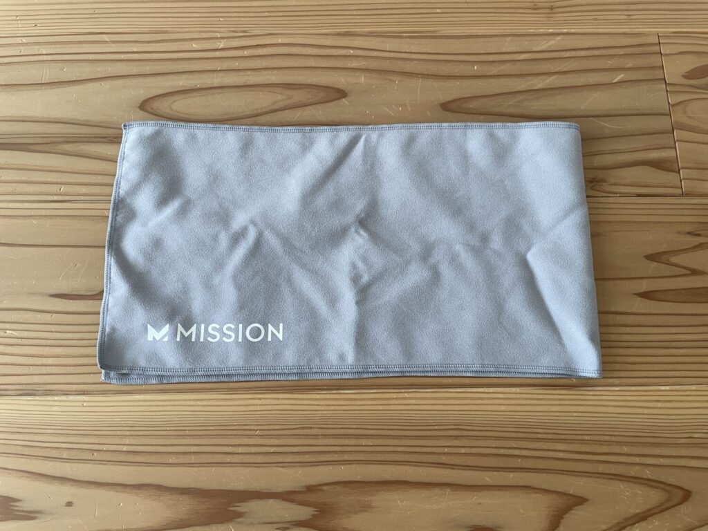 自転車通勤で使用したMISSION冷却タオル